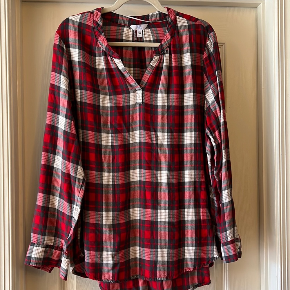 Amazing plaid 2x top